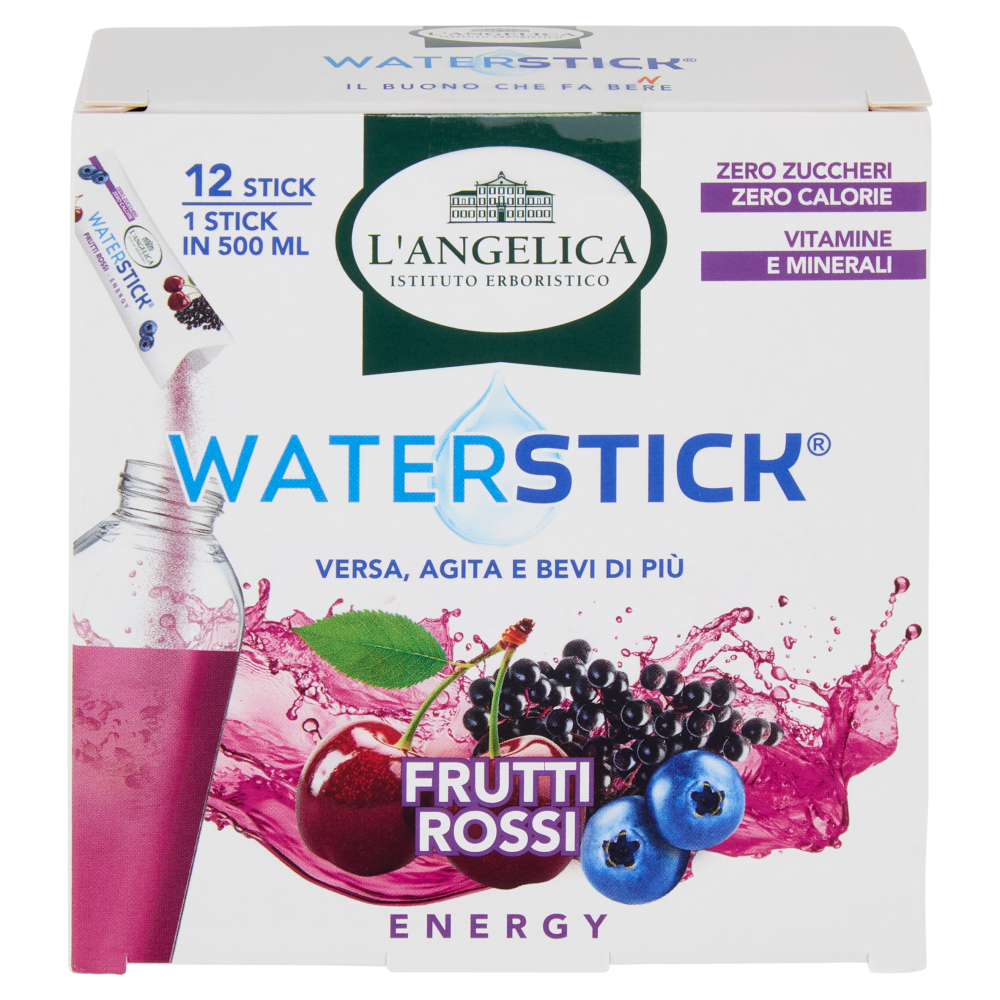 L'Angelica Waterstick Frutti Rossi Energy 12 x 2 g