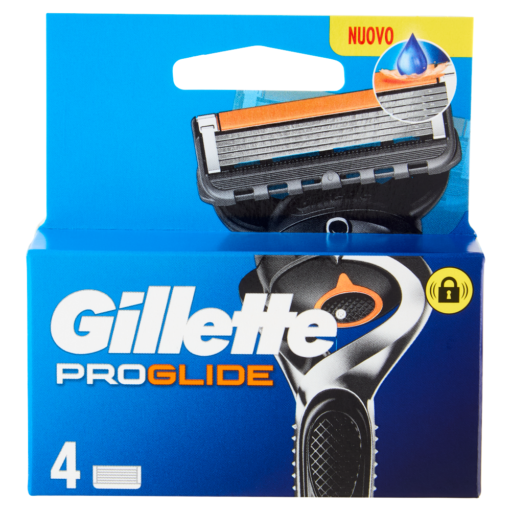 Gillette Proglide Lamette di ricambio per Rasoio da Uomo, 4 Ricariche