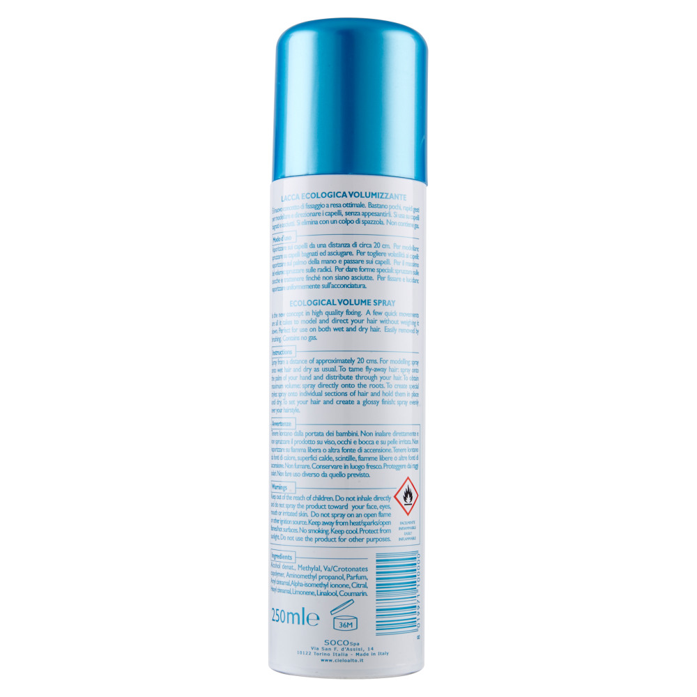 Cielo Alto Lacca Ecologica Volumizzante No Gas 250 ml