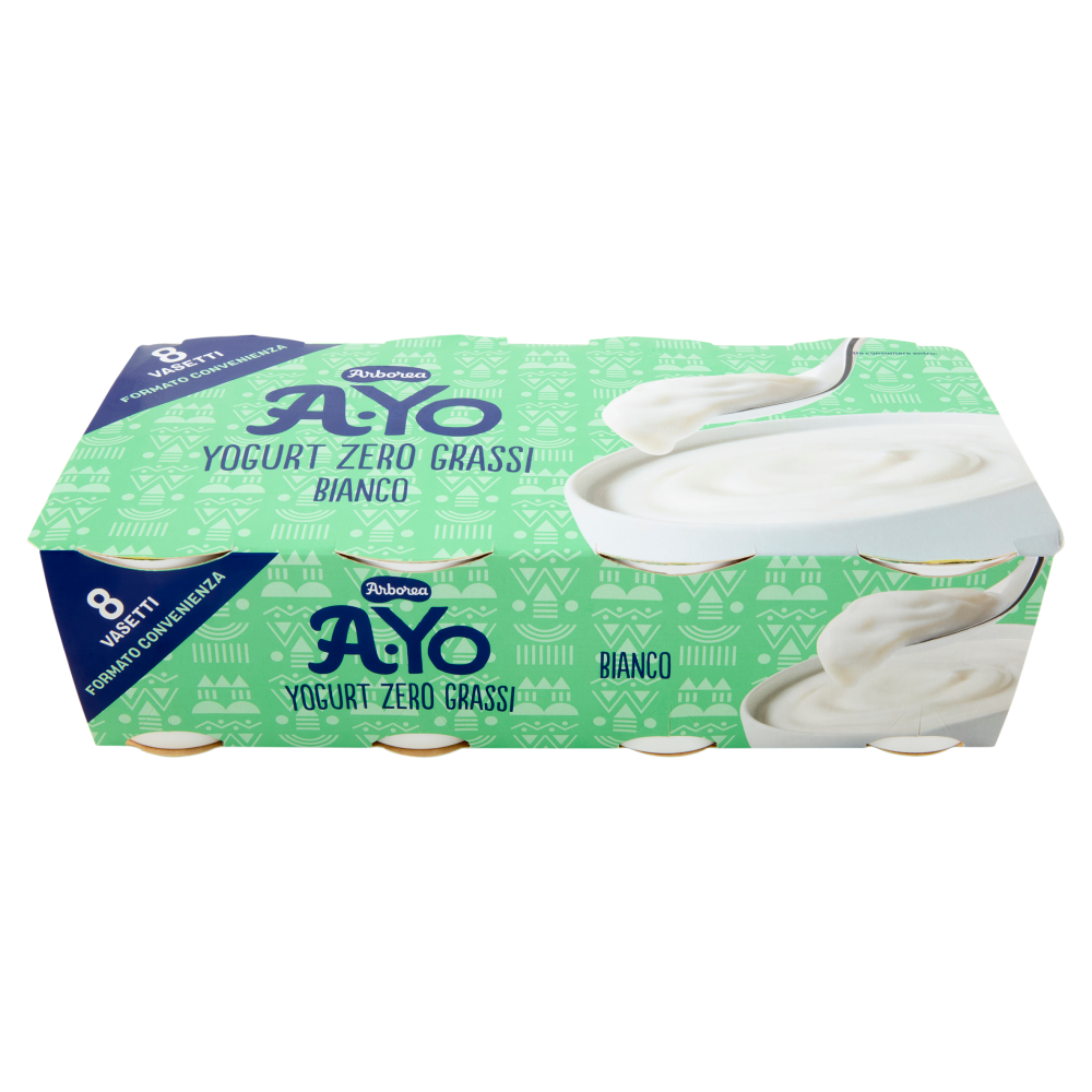 Arborea A-Yo Yogurt Zero Grassi Bianco 8 x 125 g