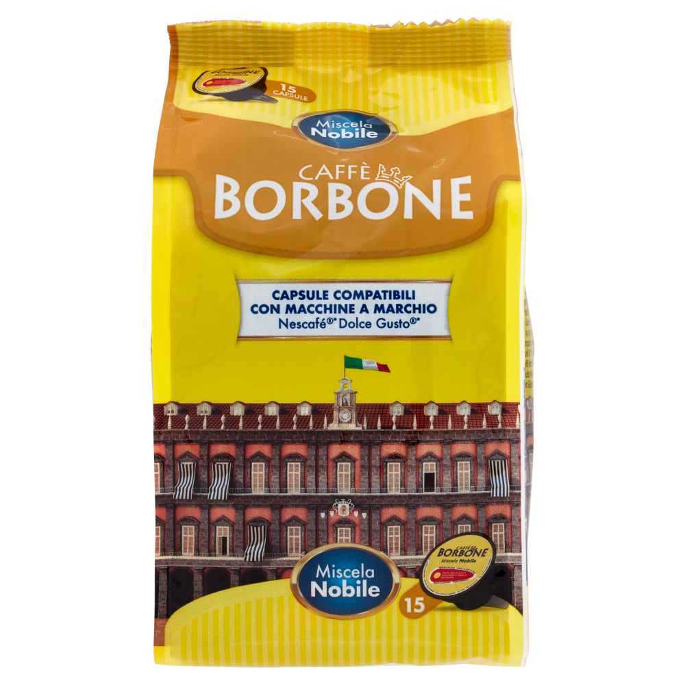 Caff&egrave; Borbone Miscela Nobile Capsule Compatibili Nescaf&eacute;* Dolce Gusto* 15 x 7 g