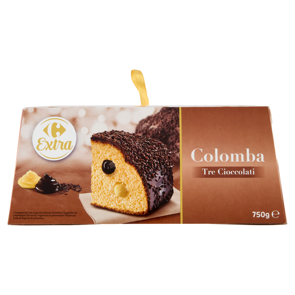 Carrefour Extra Colomba Tre Cioccolati 750 g