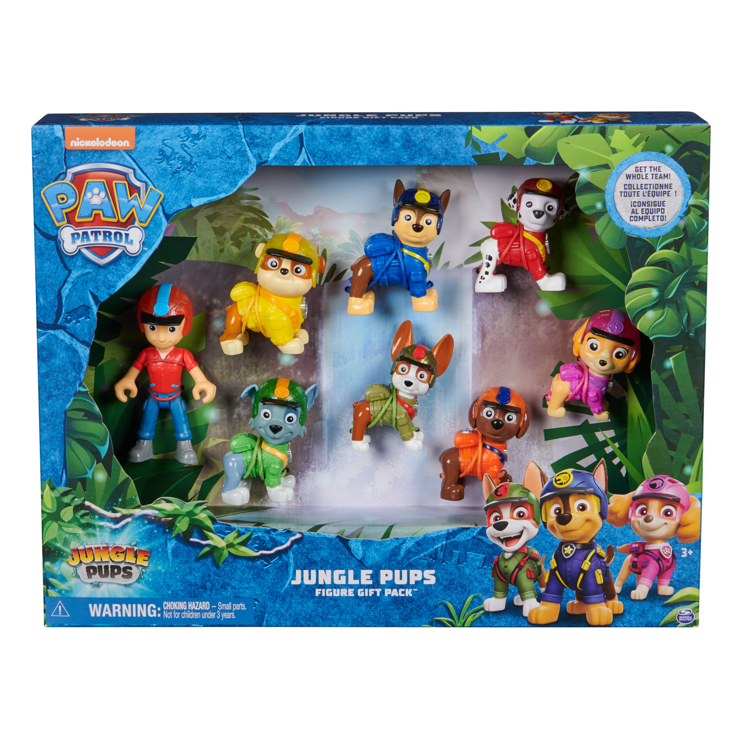 PAW Patrol , Jungle Pups Confezione Regalo con 8 personaggi collezionabili, giocattoli per bambini e bambine da 3 anni in su