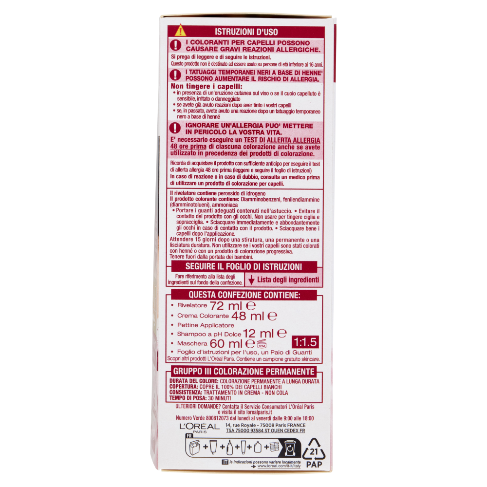 L'Oréal Paris Excellence Creme Colorazione Triplo Trattamento 4 Castano