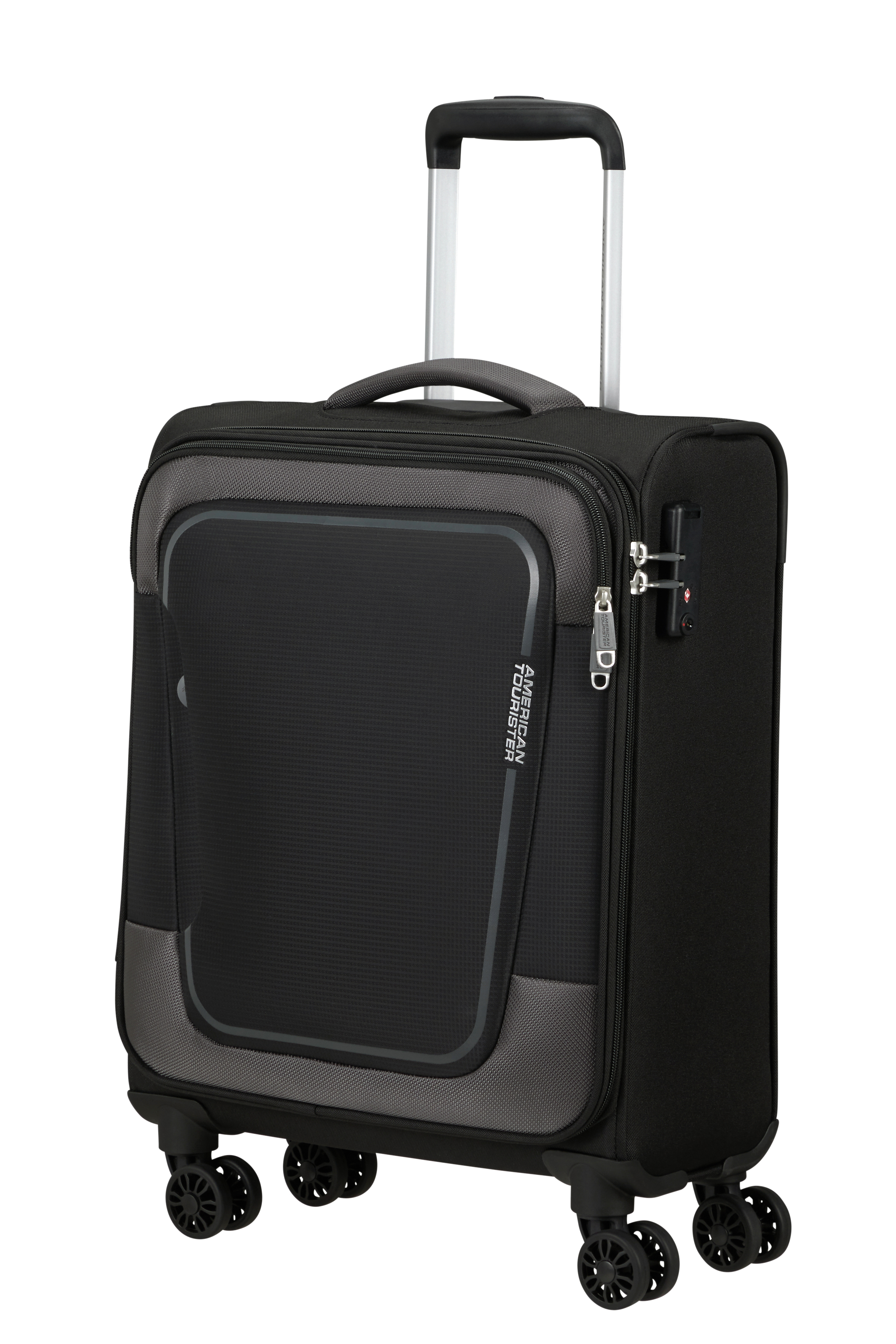 American Tourister 146516-0423 bagaglio Trolley Guscio morbido Nero 35 L Poliestere