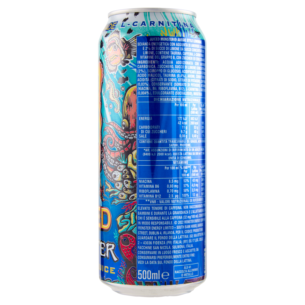 Monster Energy + Juice  Aussie Lemonade Can 500 ml