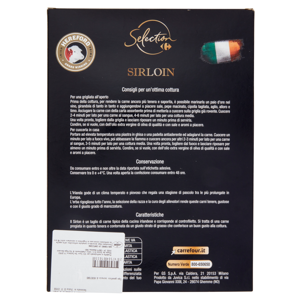Carrefour Selection Sirloin Roast Beef a Fette Bovino Adulto