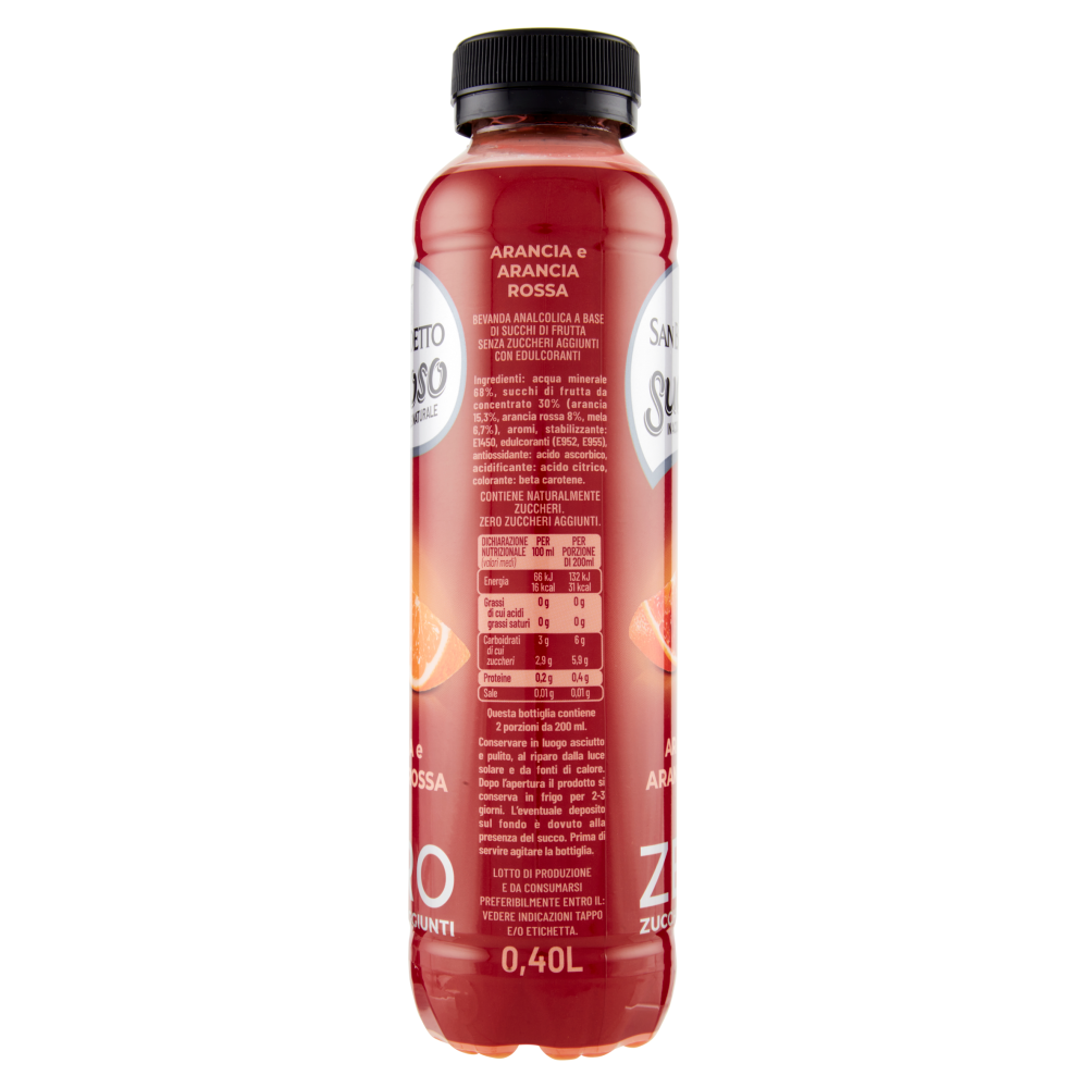 San Benedetto Succoso Zero Arancia e arancia rossa 0,40L