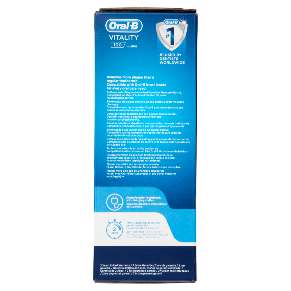 Oral-B Spazzolino Elettrico Denti Ricaricabile Vitality 100 Cross Action Rosa