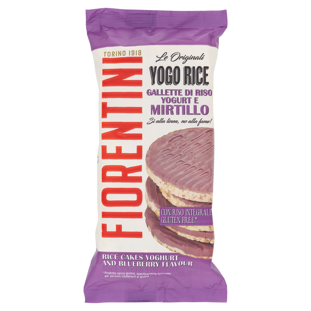 Fiorentini le Originali Yogo Rice Gallette di Riso Yogurt e Mirtillo 100 g