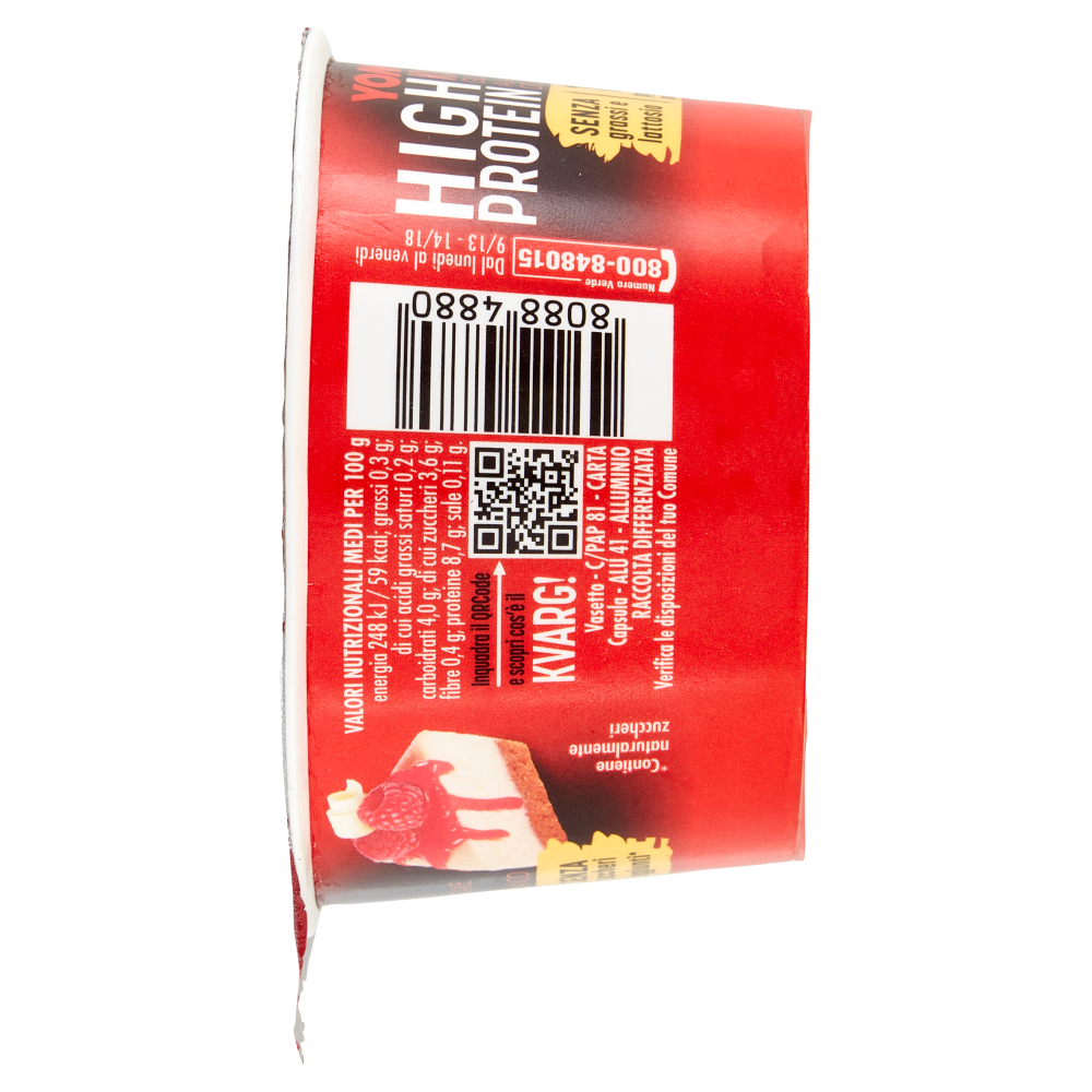 Yomo High Protein Kvarg Gusto Cheesecake al Lampone 140 g Carrefour