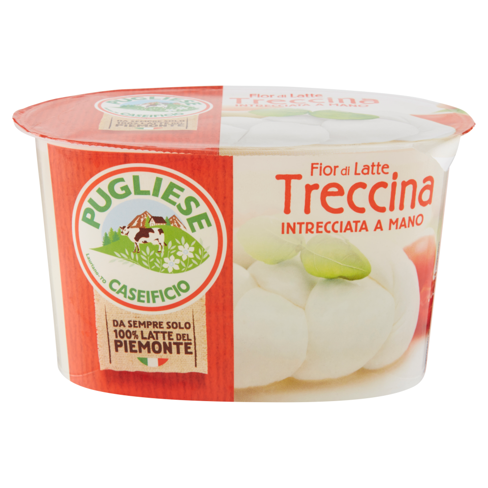 Caseificio Pugliese Fior di Latte Treccina Intrecciata a Mano 200 g