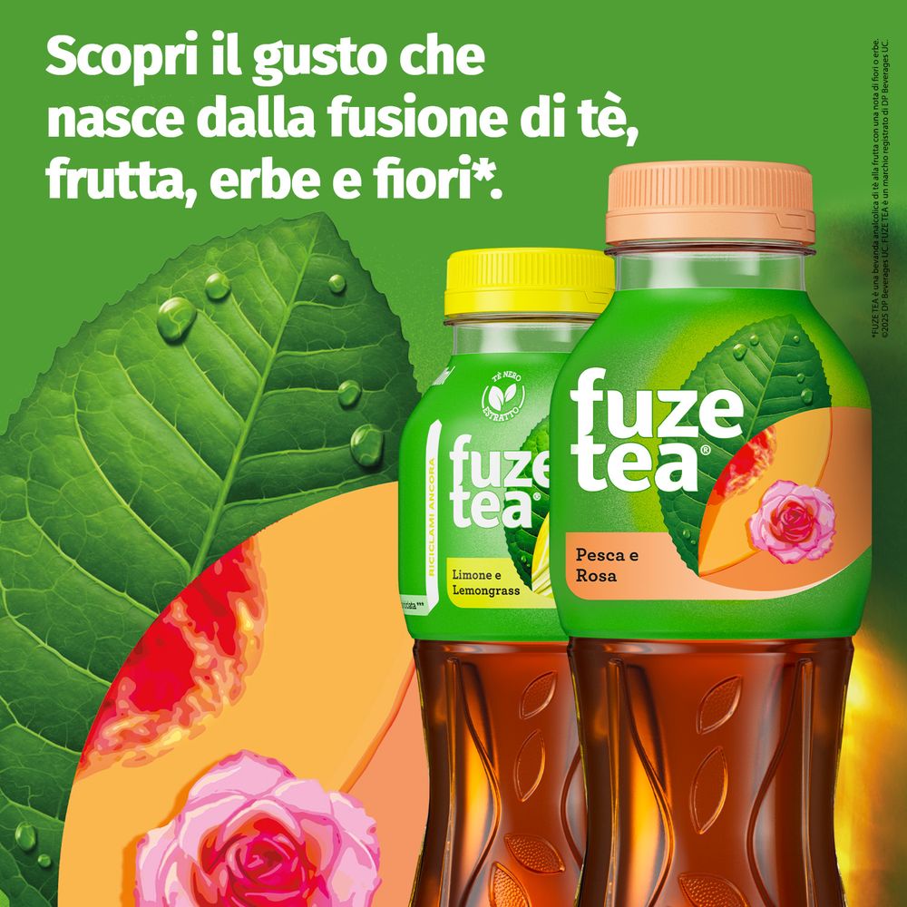 Fuze Tea, Tè Nero Limone Con Una Nota Di Lemongrass 400ml