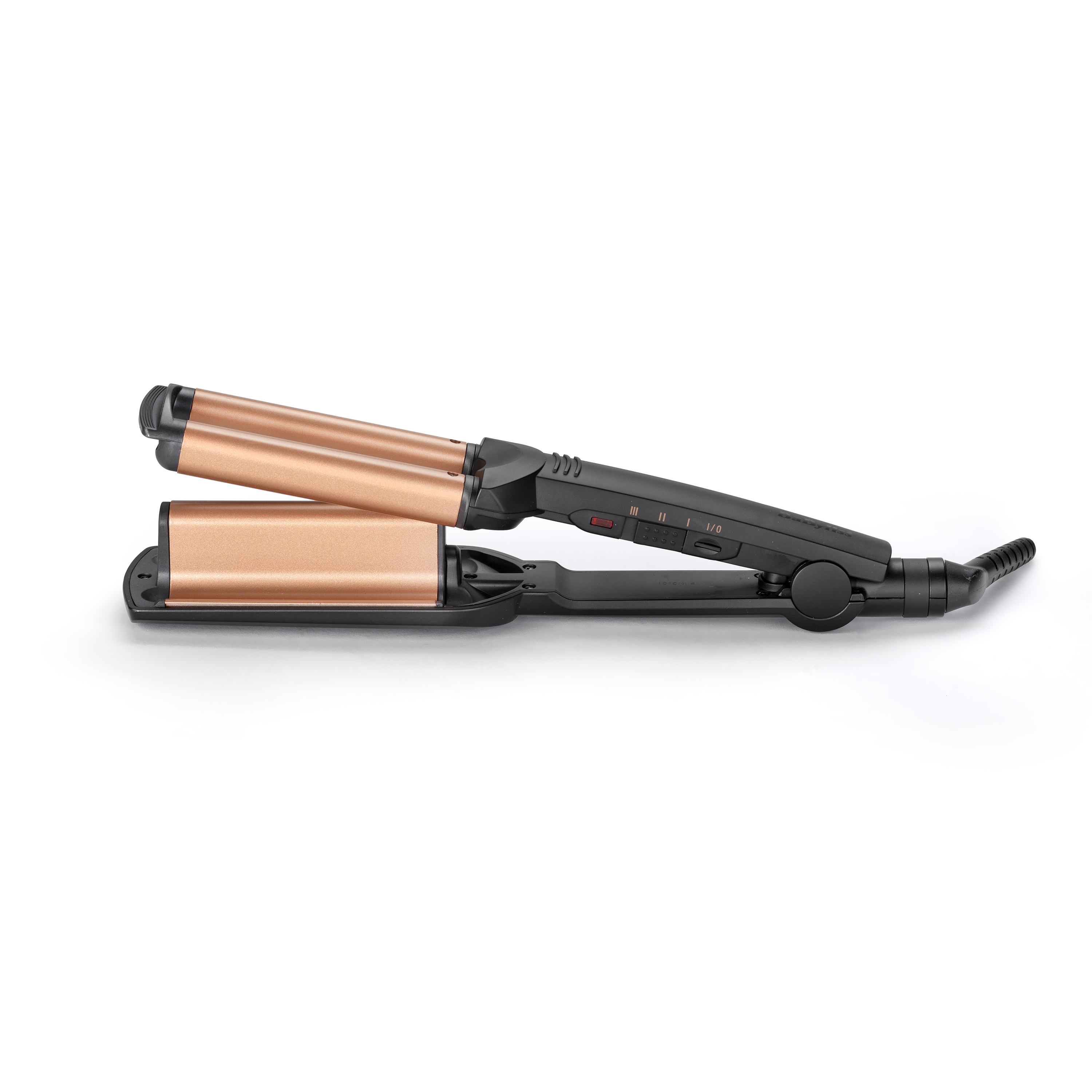 BaByliss Deep Waves Ferro per ricci Caldo Nero, Arancione 2,5 m