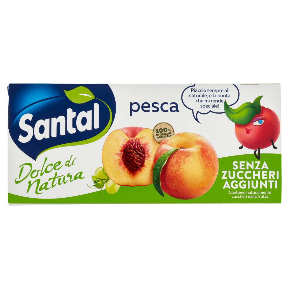 Santàl Dolce di Natura pesca Senza Zuccheri Aggiunti 3 x 200 ml