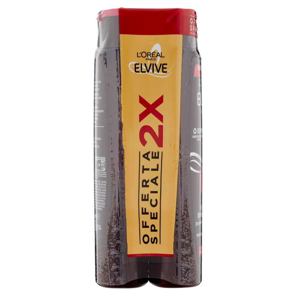 L'Oréal Paris Shampoo Elvive Full Resist, Per Capelli Fragili, Tendenti alla Caduta, Confezione da 2