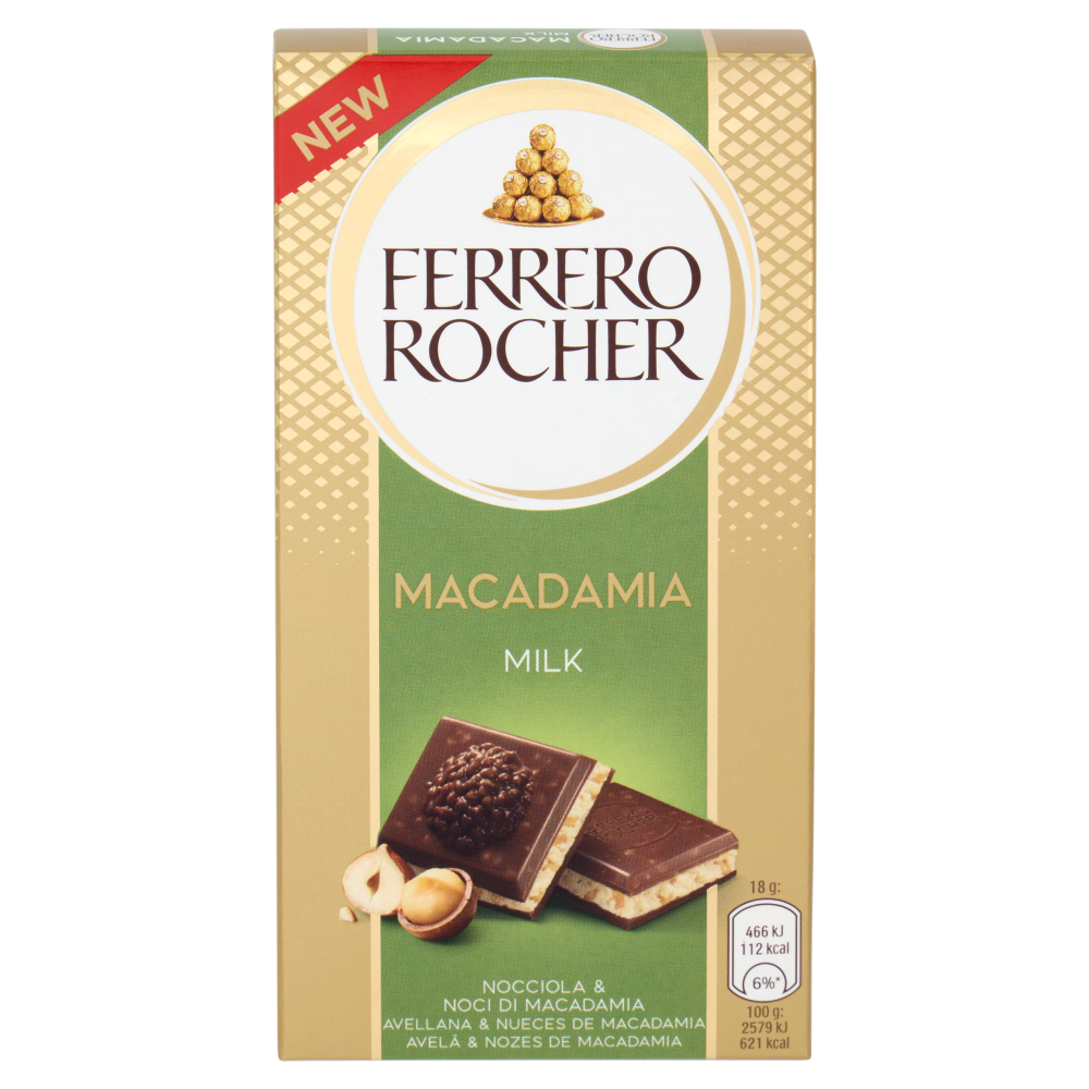 Ferrero Rocher Macadamia Milk Nocciola & Noci di Macadamia 90 g