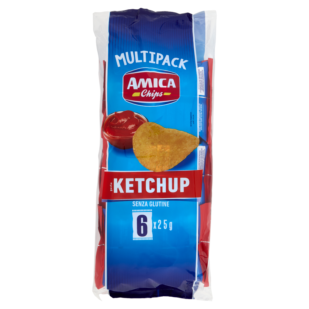 Amica Chips gusto Ketchup 6 x 25 g