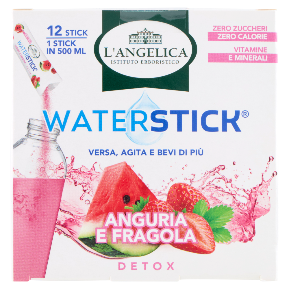 L'Angelica Waterstick Anguria e Fragola Detox 12 x 2 g