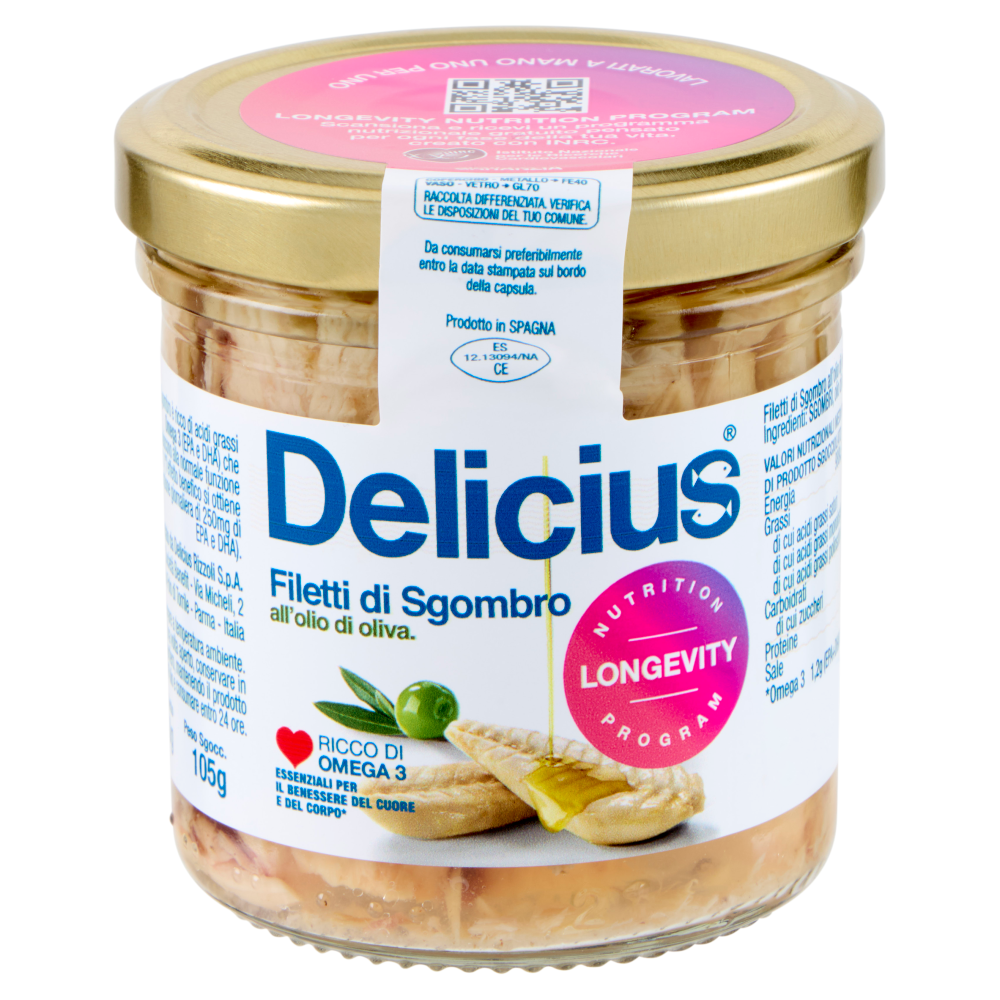 Delicius Filetti di Sgombro all'olio di oliva 150 g