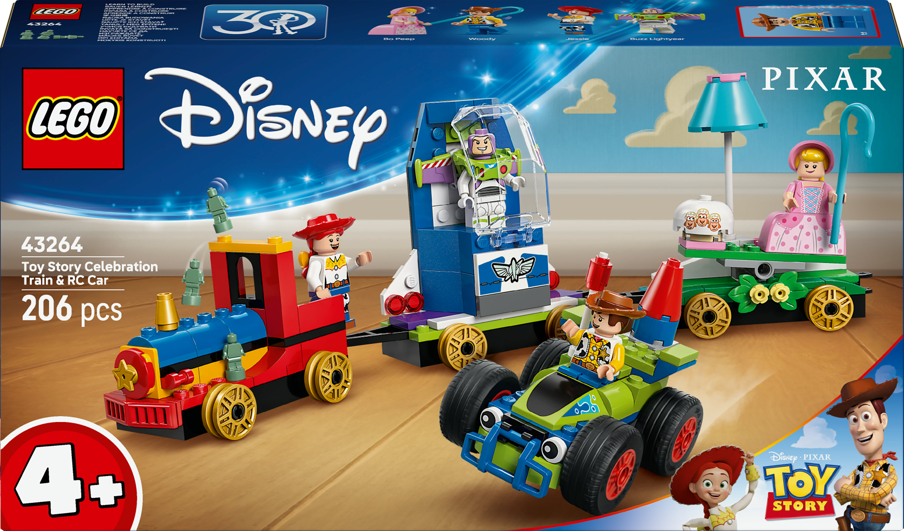 LEGO Disney Toy Story: Treno e Auto RC celebrativi
