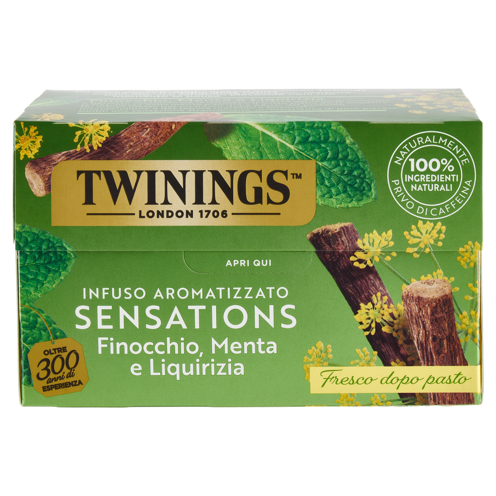 Twinings Finocchio, Menta e Liquirizia Infuso Sensations 20 filtri 40 g