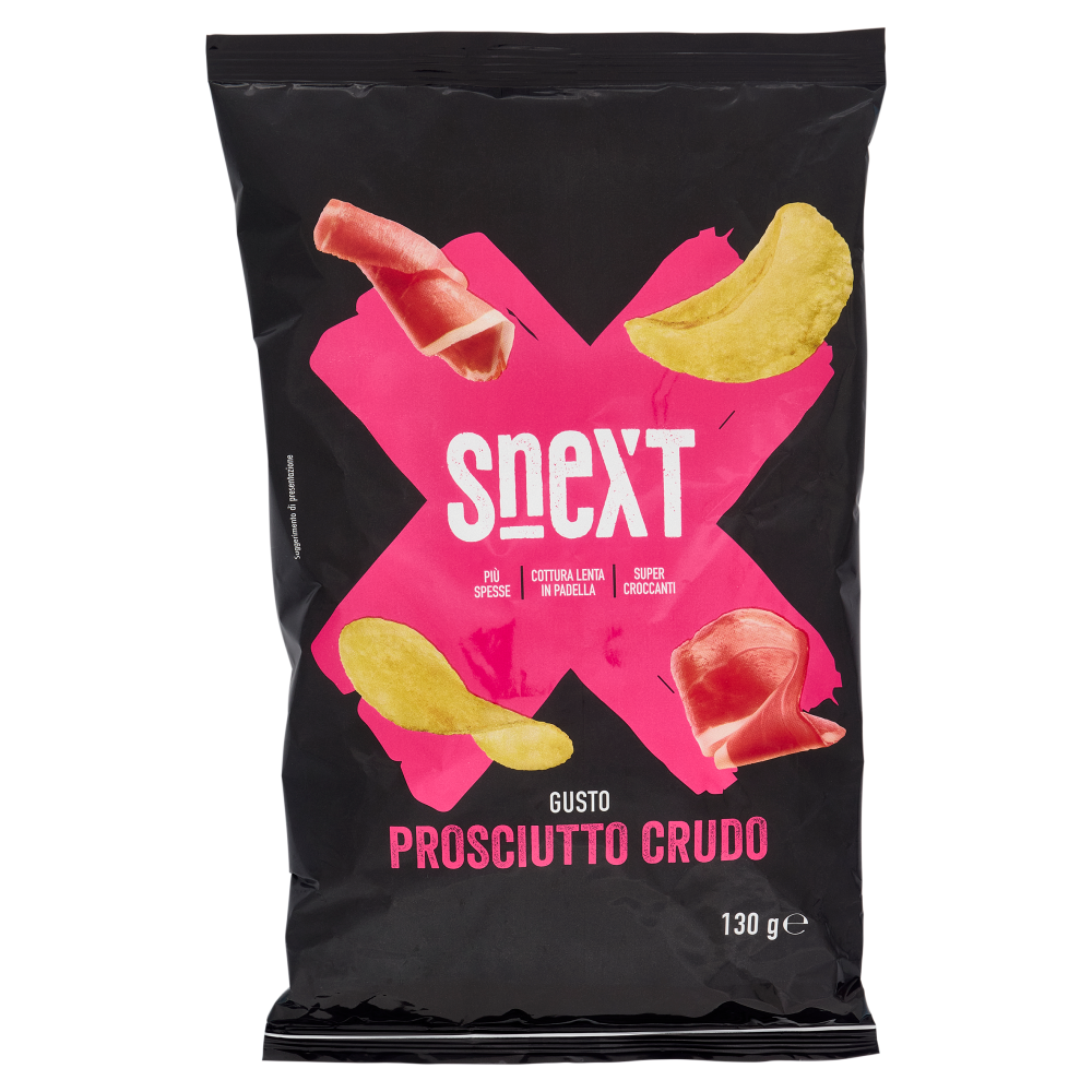 Snext Patatine Gusto Prosciutto Crudo 130 g
