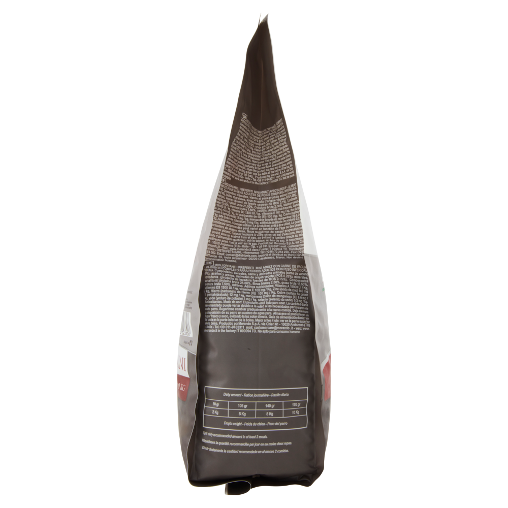 Migliorcane I Preferiti Adult Mini 1-10 Kg Energia e Vitalità con Manzo 1,5 Kg