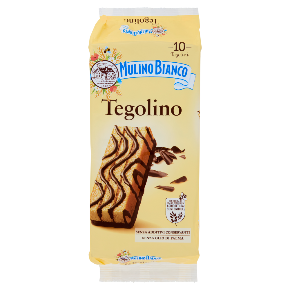 Mulino Bianco Tegolino Merenda senza Additivi Conservanti 10 pezzi 350 g