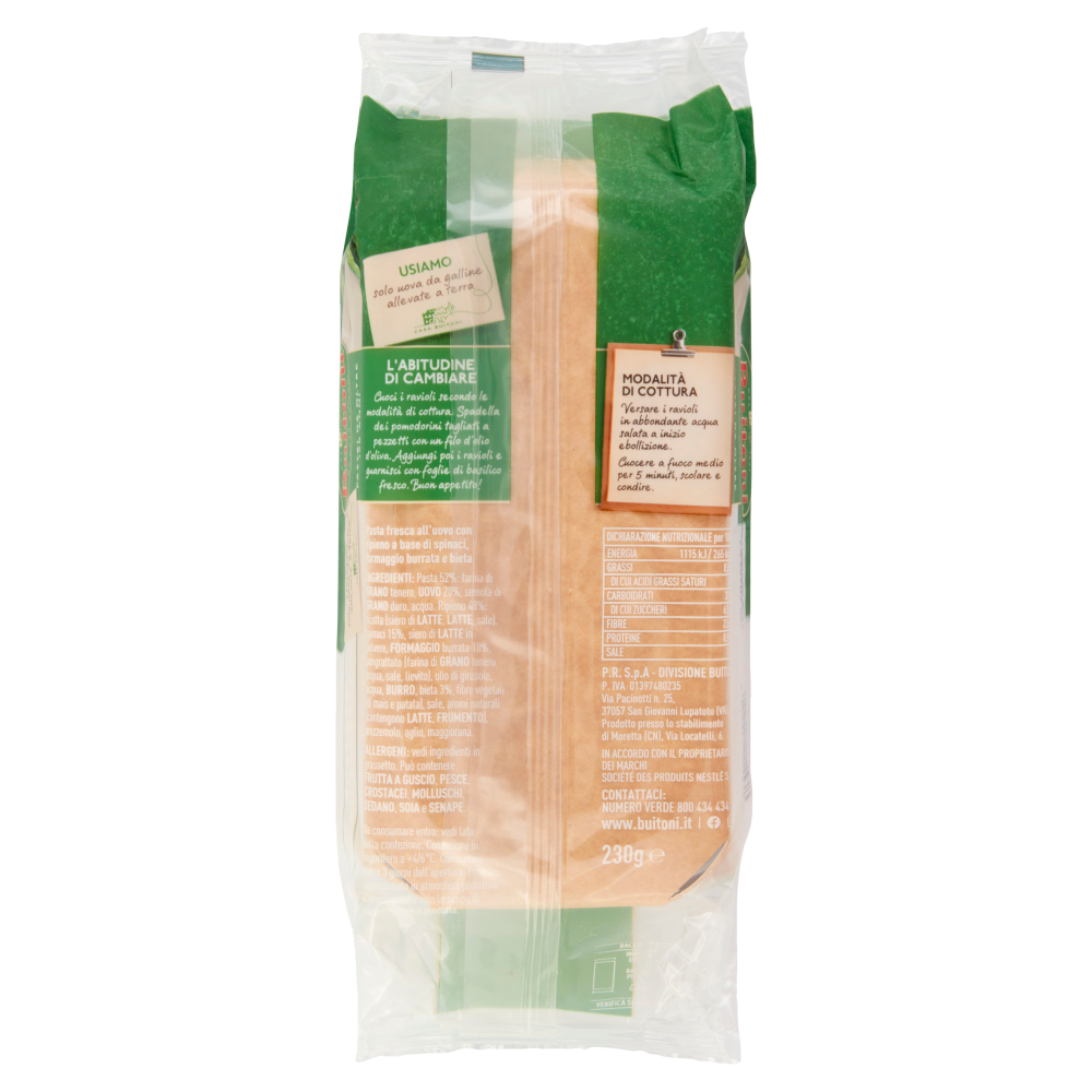 Buitoni Ravioli Burrata ed Erbette 230 g