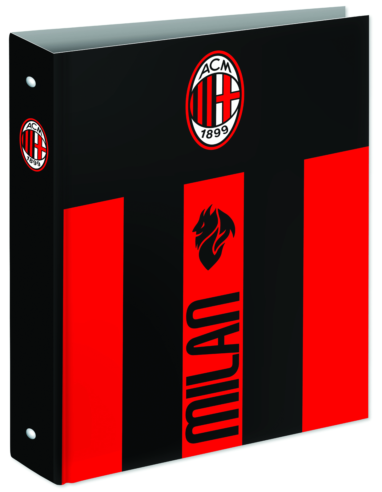 Seven 8055714226064 raccoglitore ad anelli Nero, Rosso