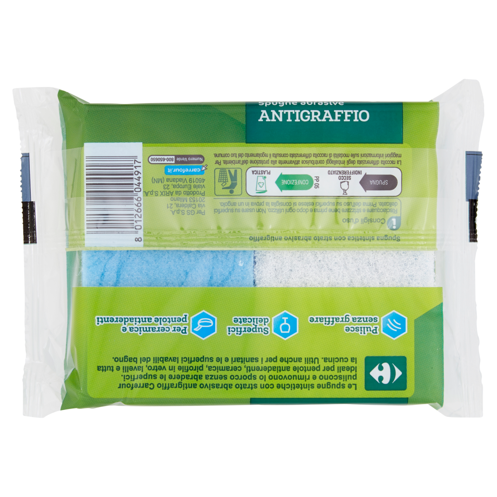 Carrefour Spugne abrasive Antigraffio 2 pz