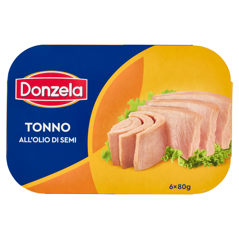 Donzela Tonno all'Olio di Semi 6 x 80 g