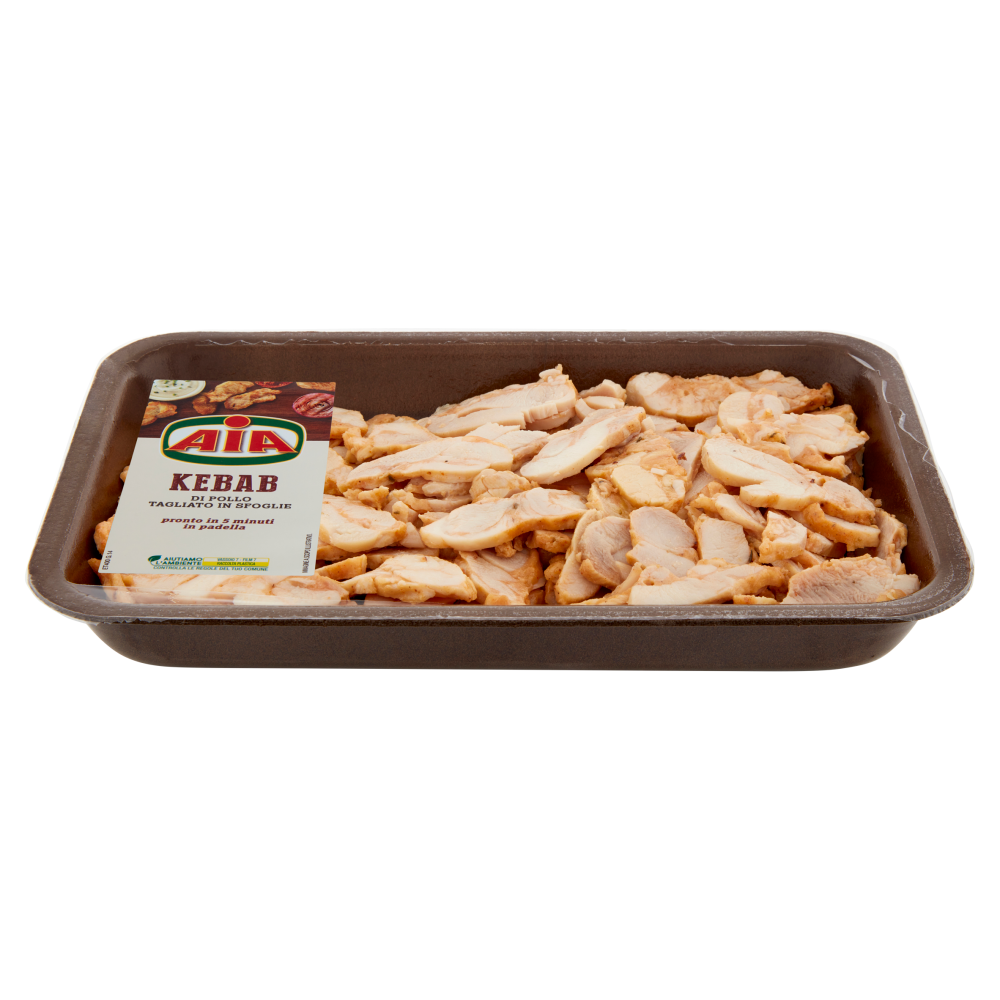 Aia Kebab di Pollo Tagliato in Sfoglie 0,350 kg
