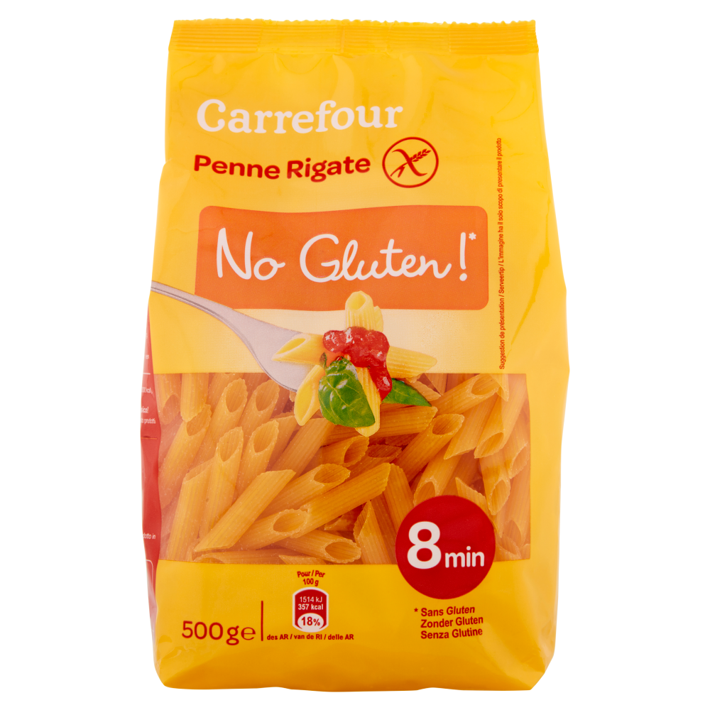 Carrefour Penne Rigate No Gluten!* 500 g