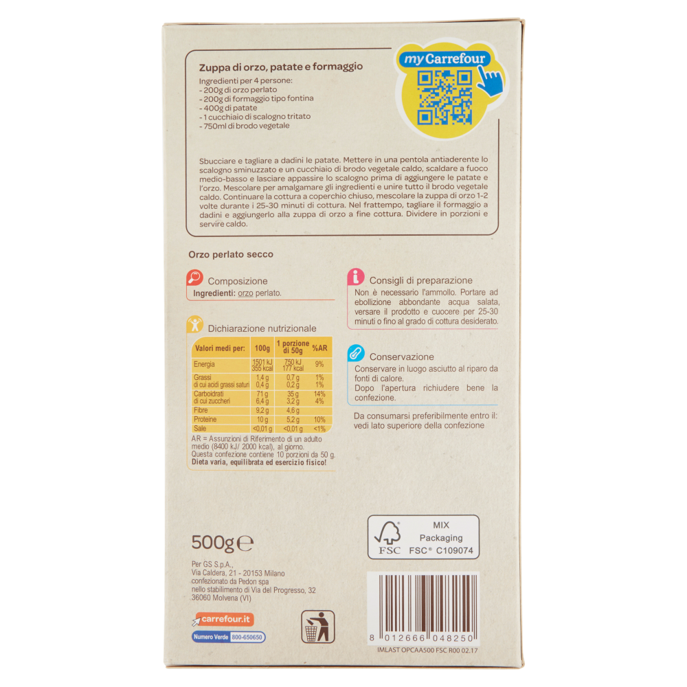 Carrefour Orzo perlato 500 g
