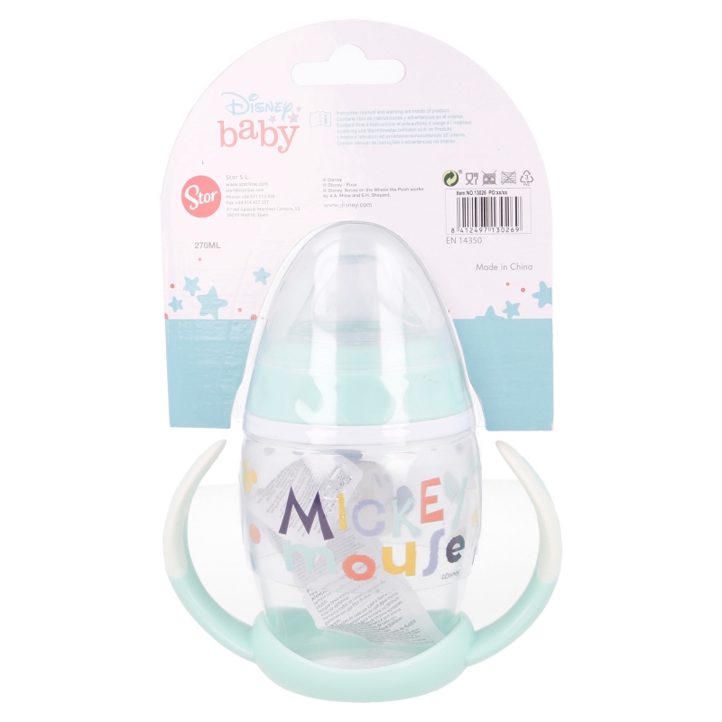 Stor 13026 biberon 270 ml Blu, Trasparente Plastica