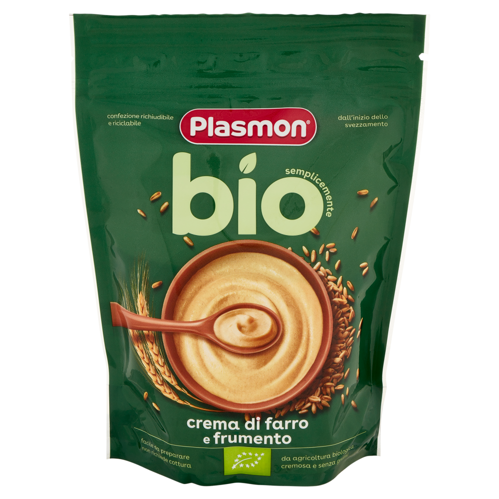 Plasmon semplicemente bio crema di farro e frumento 200 g