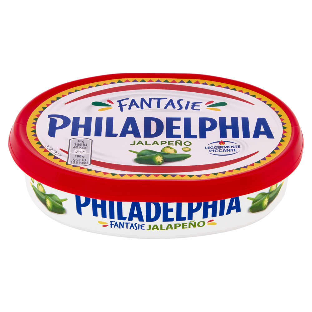 Philadelphia Formaggio Fresco Spalmabile con Peperonicini Jalapeño e Peperoni Verdi - 150 gr