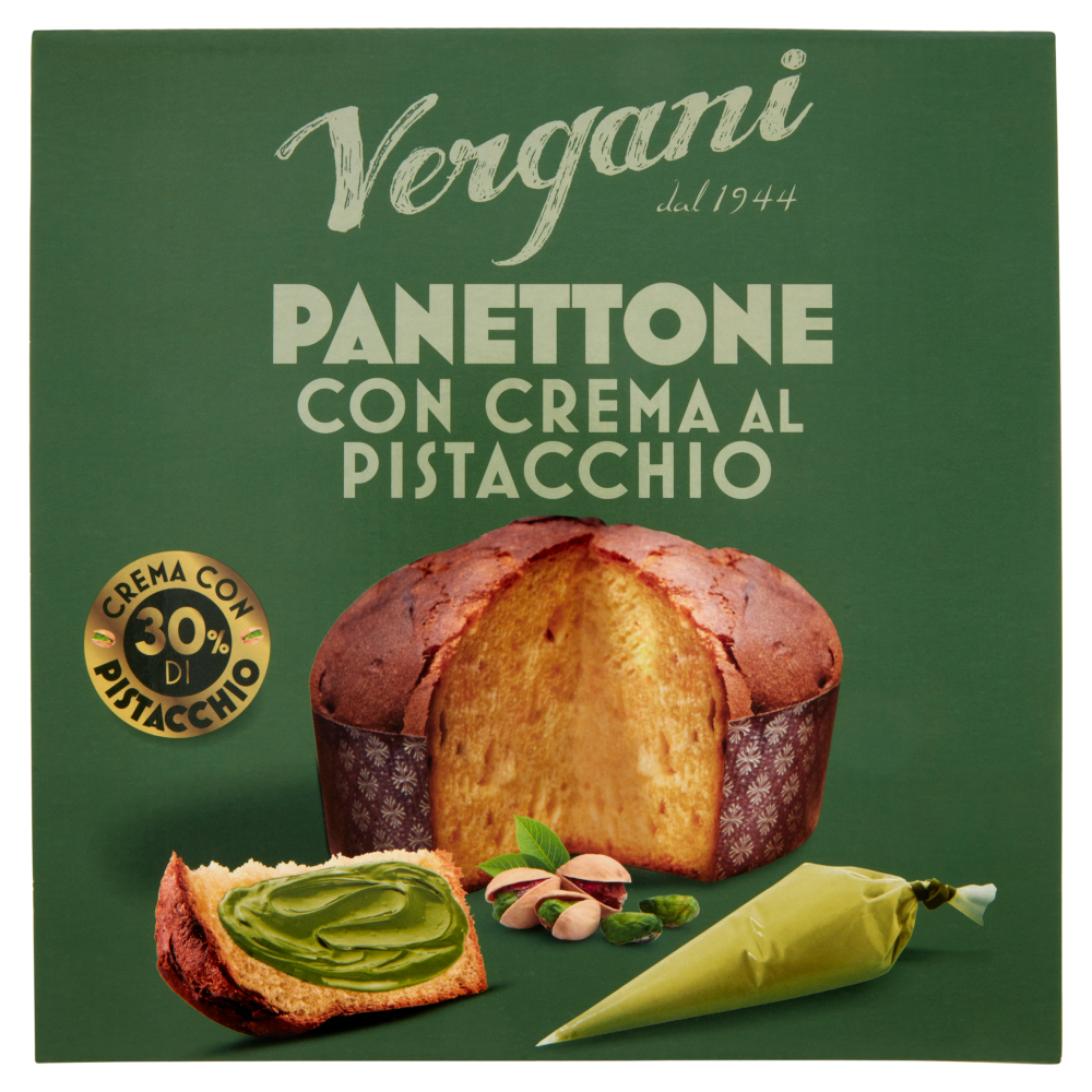 Vergani Panettone con Crema al Pistacchio 850 g