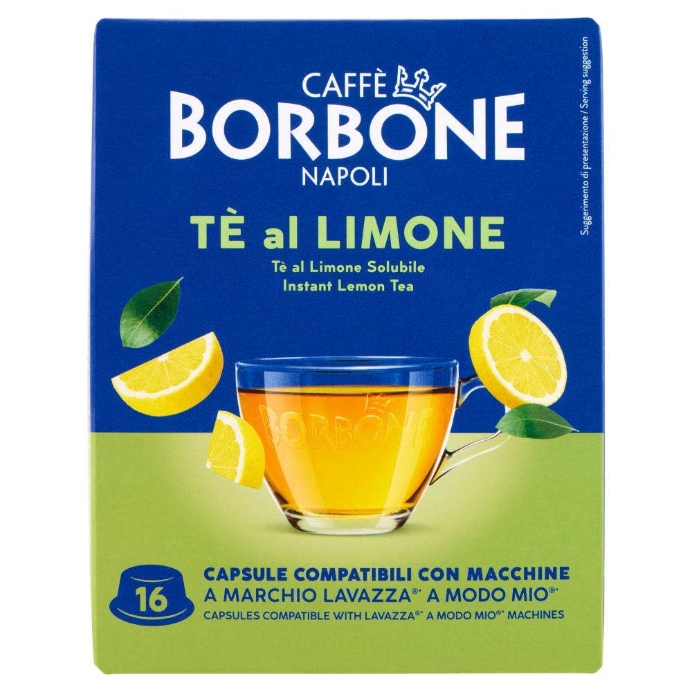 Borbone T&egrave; al Limone Compatibile Lavazza* A Modo Mio* 16 Capsule 16 x 9 g