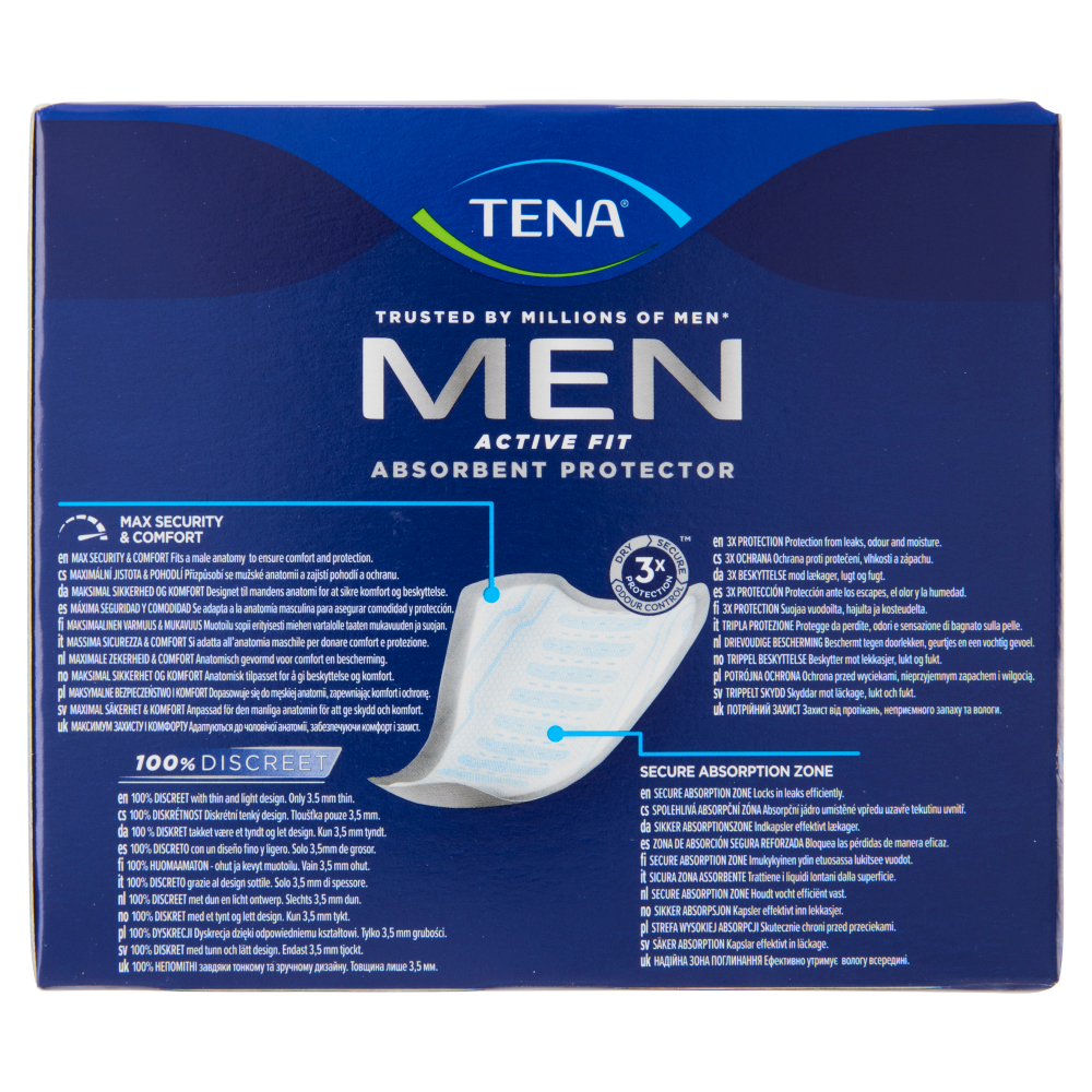 Tena Men Active Fit Absorbent Protector Level 1 12 pz