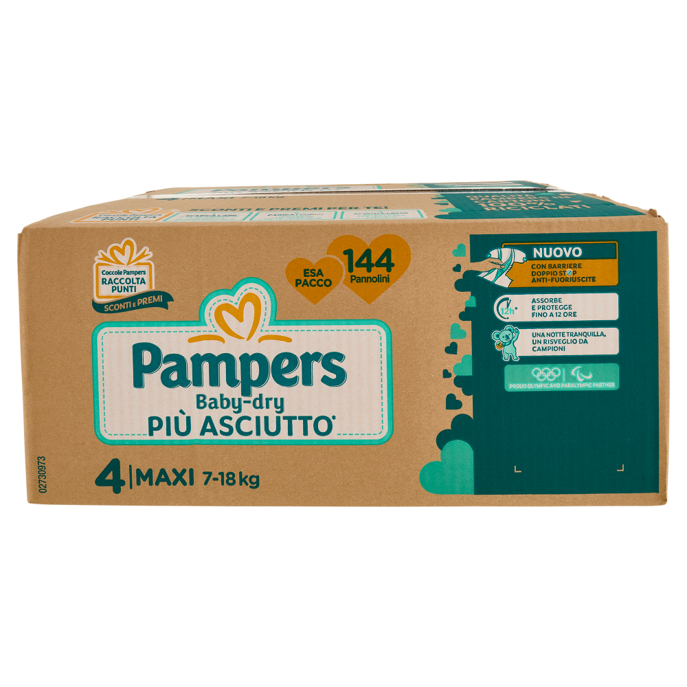 Pampers Baby-dry Maxi 144 pz