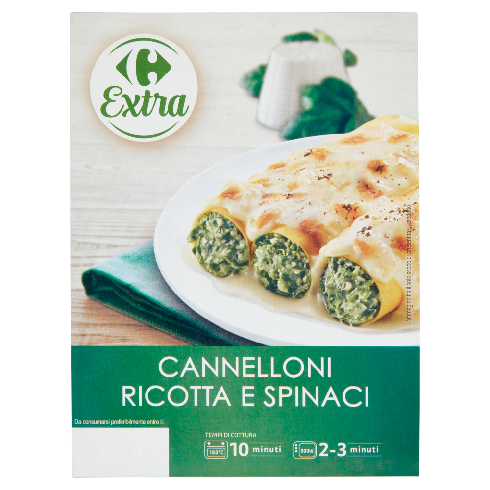 Carrefour Extra Cannelloni Ricotta e Spinaci 350 g
