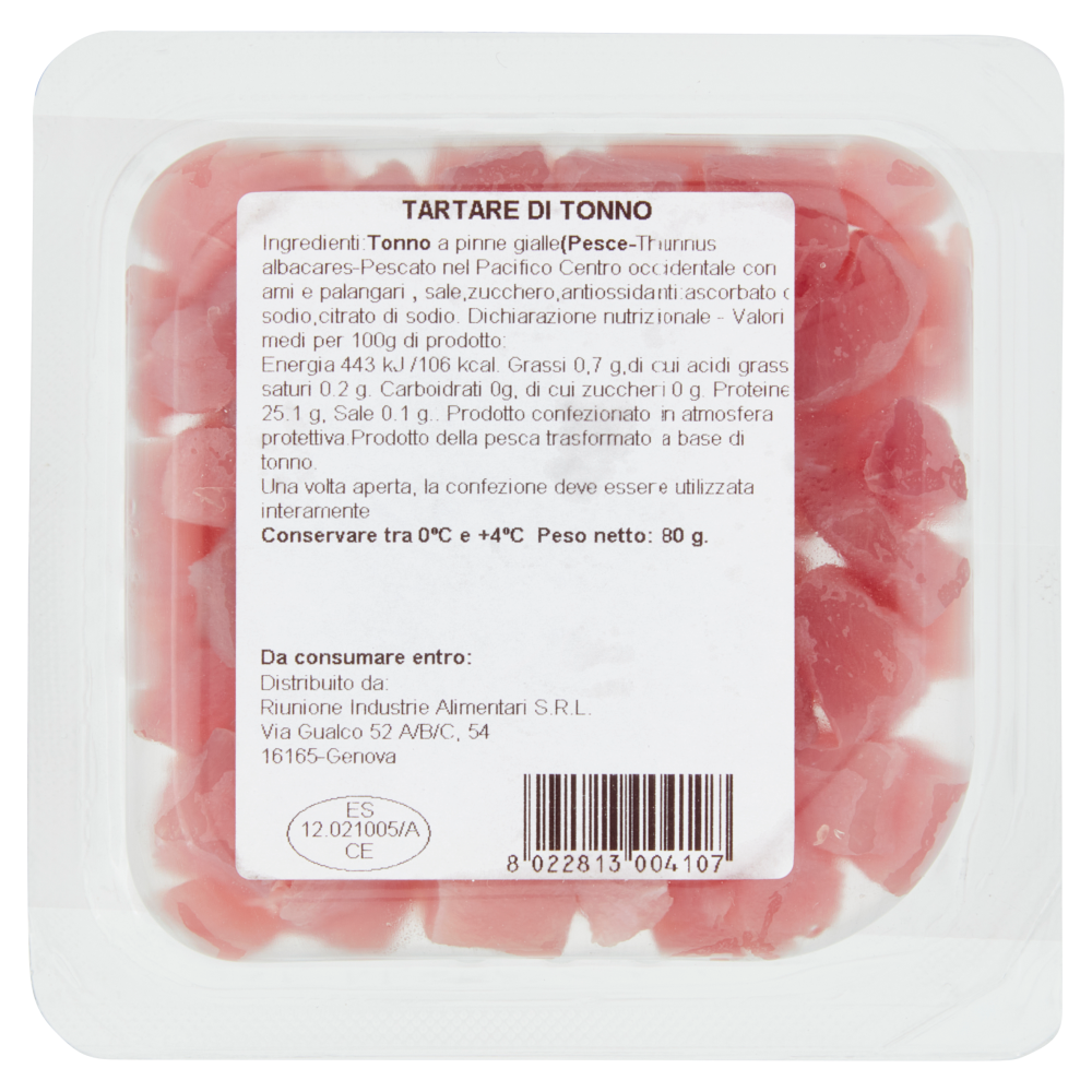 Riunione Cub&egrave; de Mar Tonno 80 g