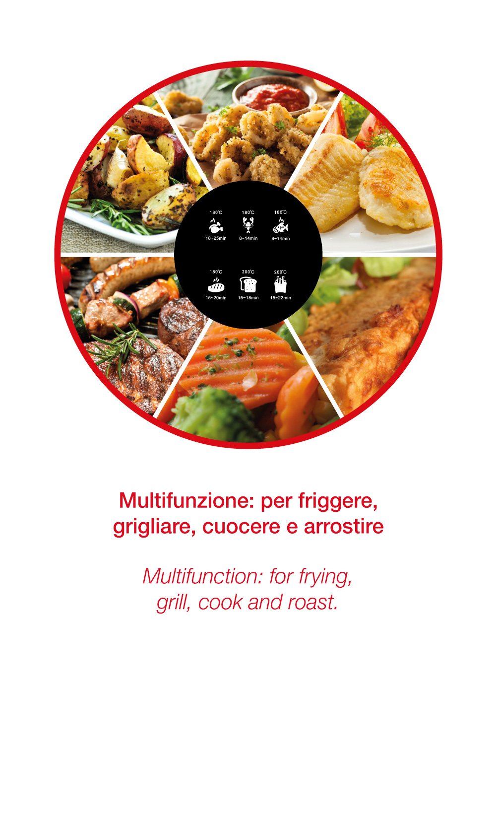 Ardes Eldorada Maxi Singolo 5 L Indipendente 1450 W Friggitrice ad aria calda Nero