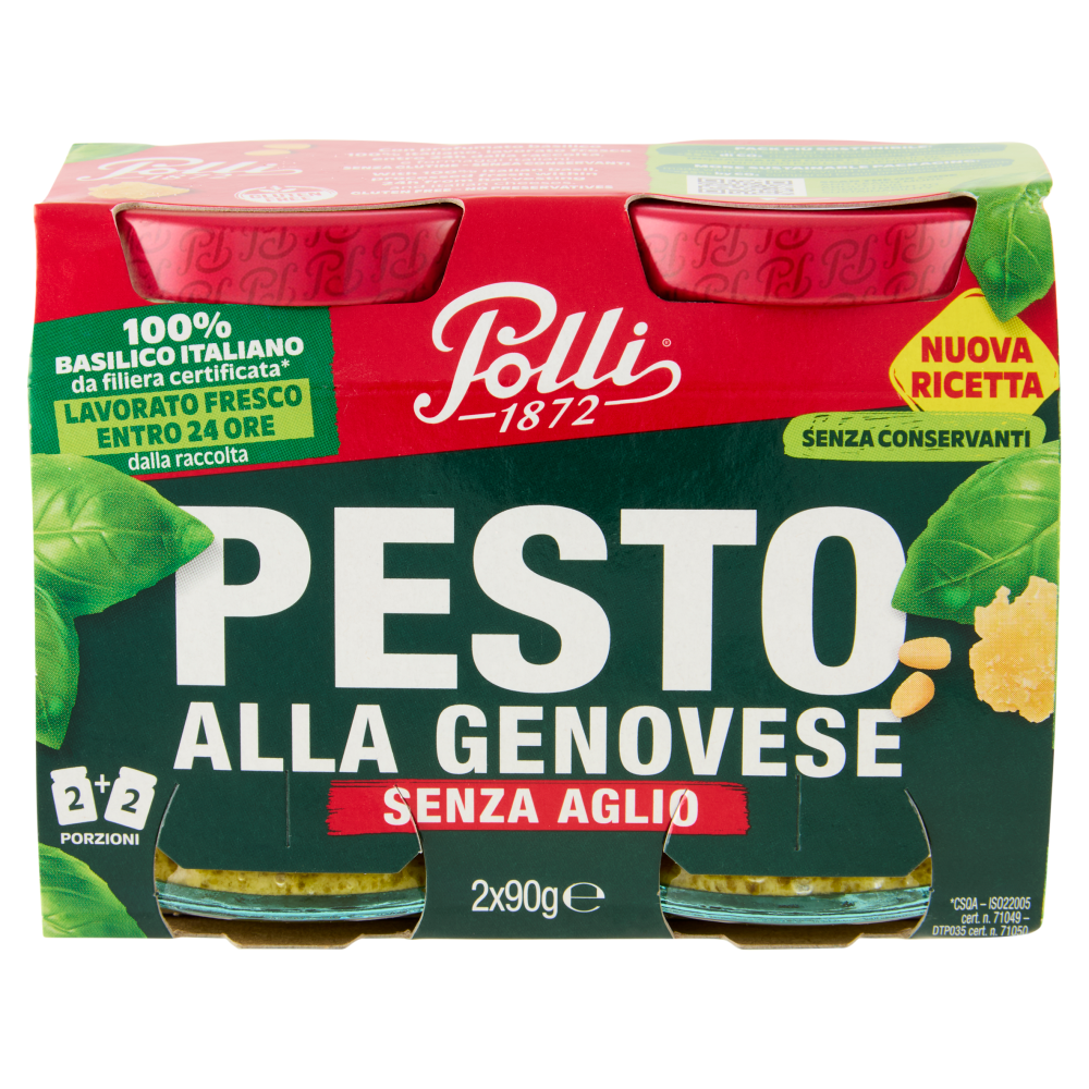 Polli Pesto alla Genovese Senza Aglio 2 x 90 g