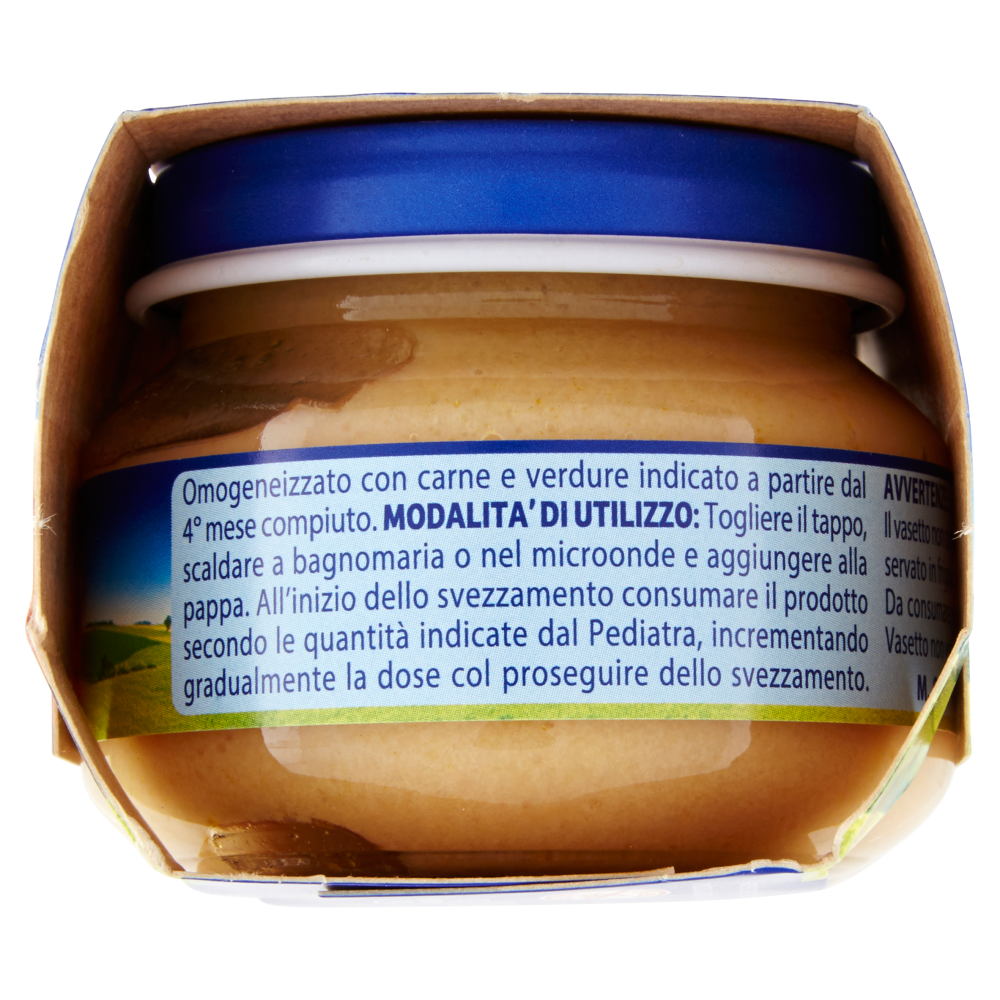 Mellin Manzo Prosciutto* e Verdure 100% Naturale Omogeneizzato 2 x 80 g