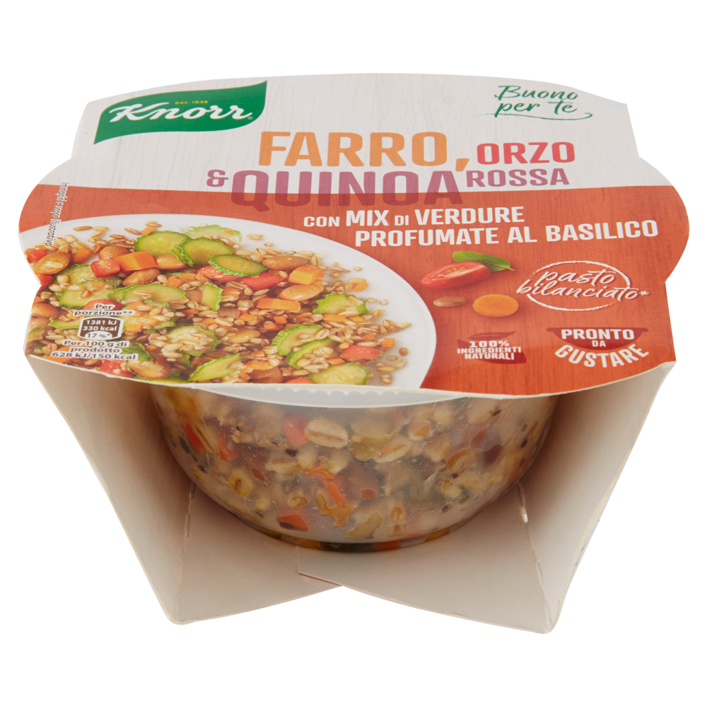 Knorr Buono per te Farro, Orzo & Quinoa Rossa con Mix di Verdure