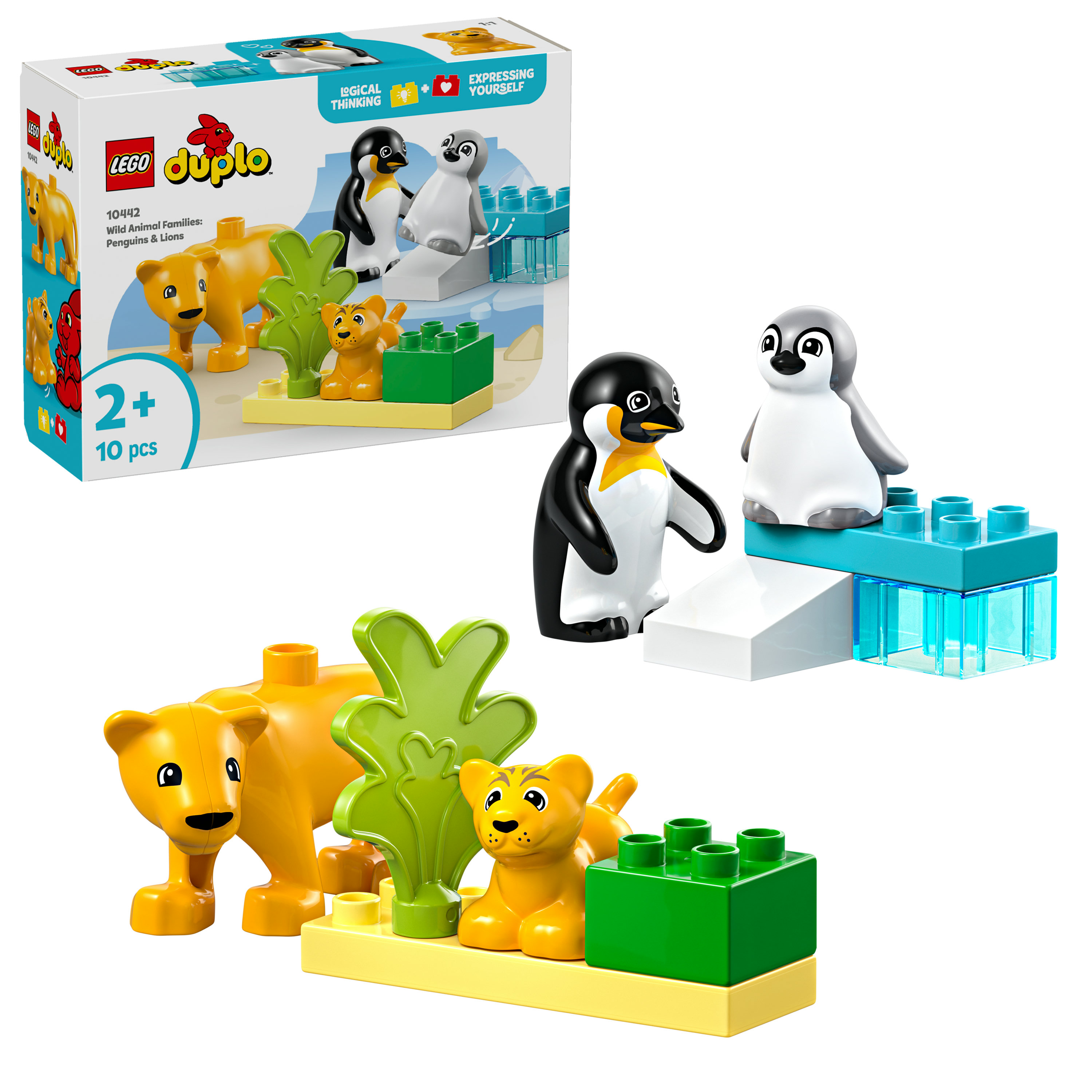 LEGO DUPLO Famiglie di animali: pinguini e leoni